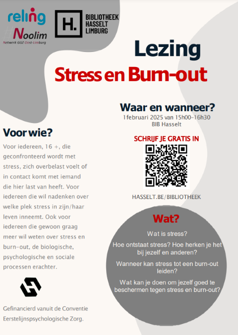 Lezing Stress en Burn-out Bib HASSELT