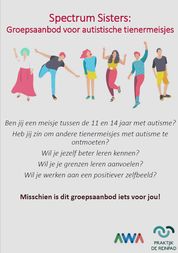Spectrum sisters: Groepsaanbod voor tienermeisjes met autisme