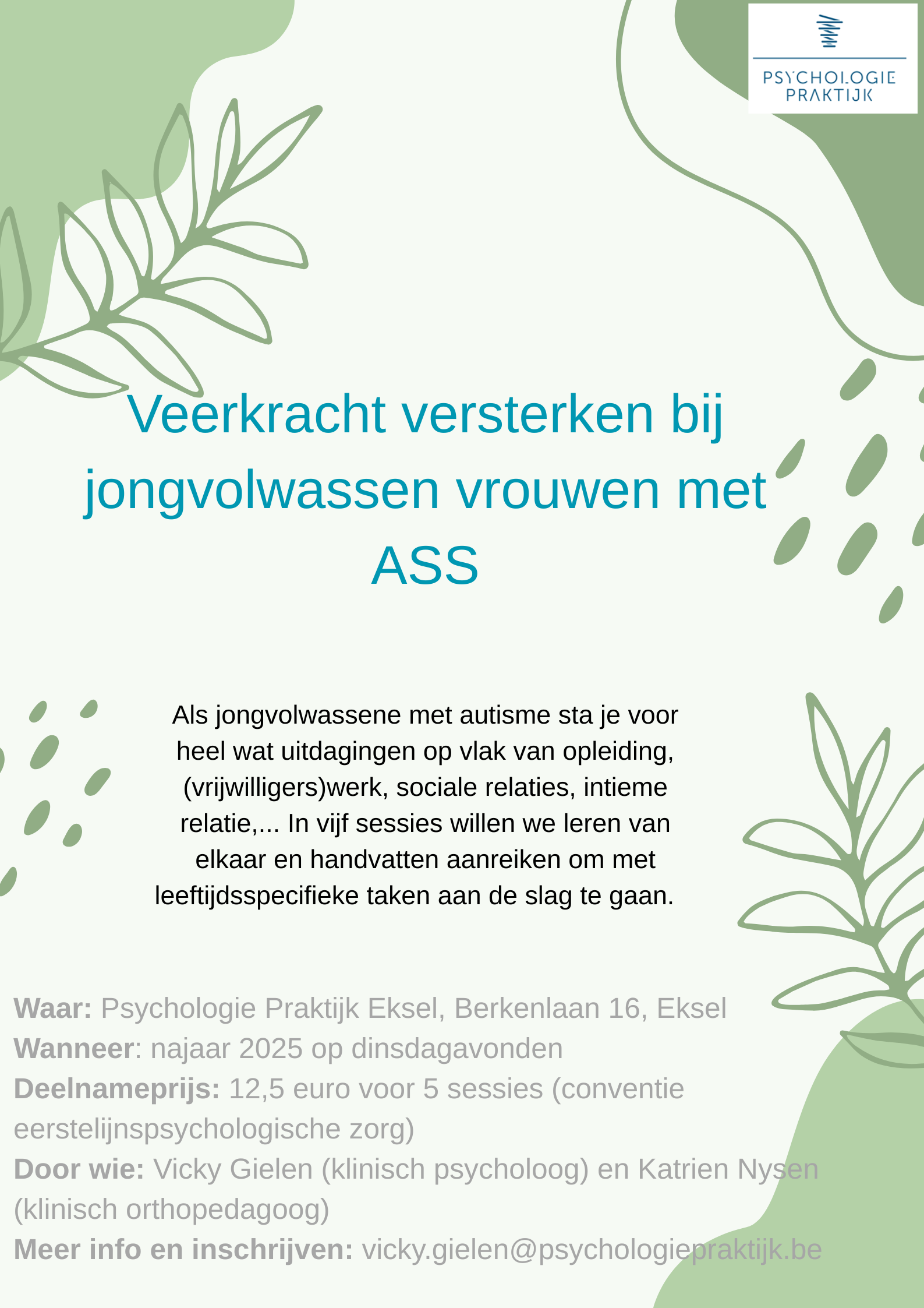 Veerkracht versterken bij jongvolwassen vrouwen met ASS