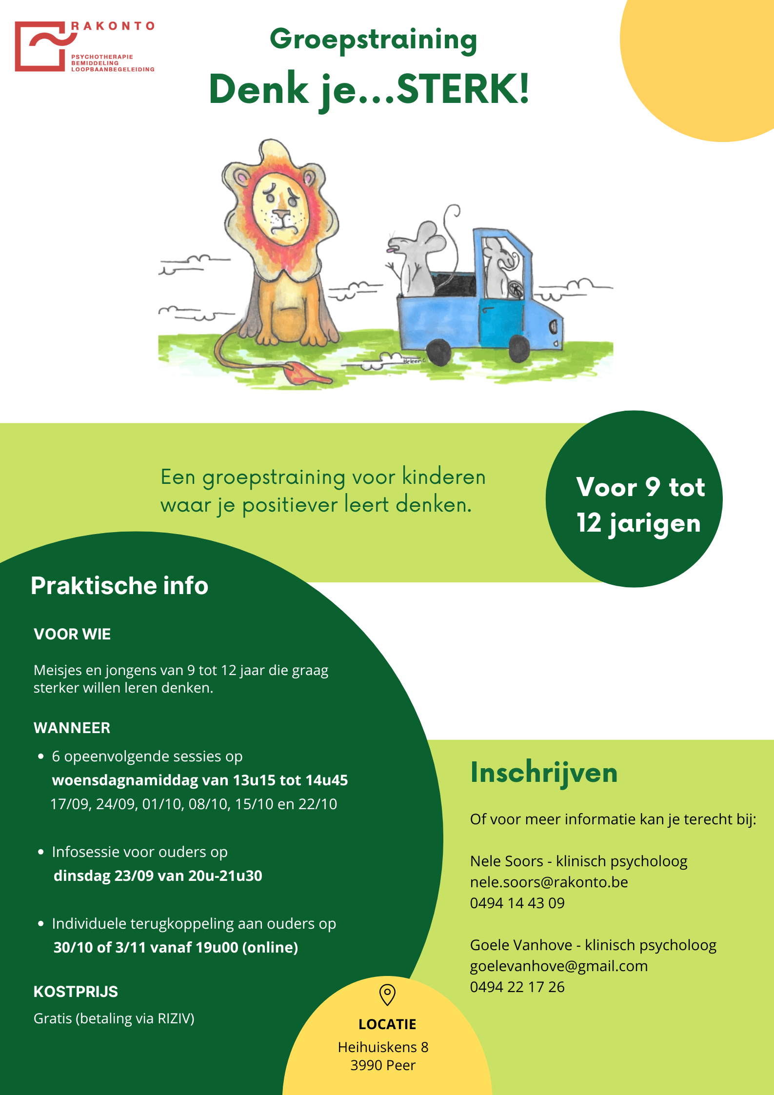 Groepstraining Denk je Sterk!