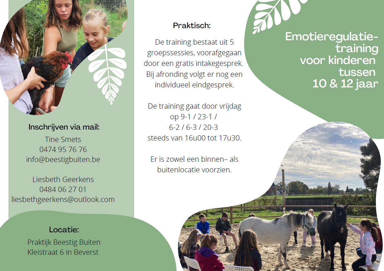 Emotieregulatie-training voor kinderen tussen 10 en 12 jaar
