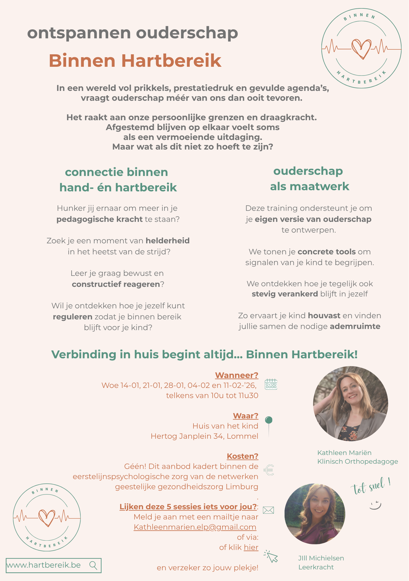 Ontspannen ouderschap binnen hartbereik