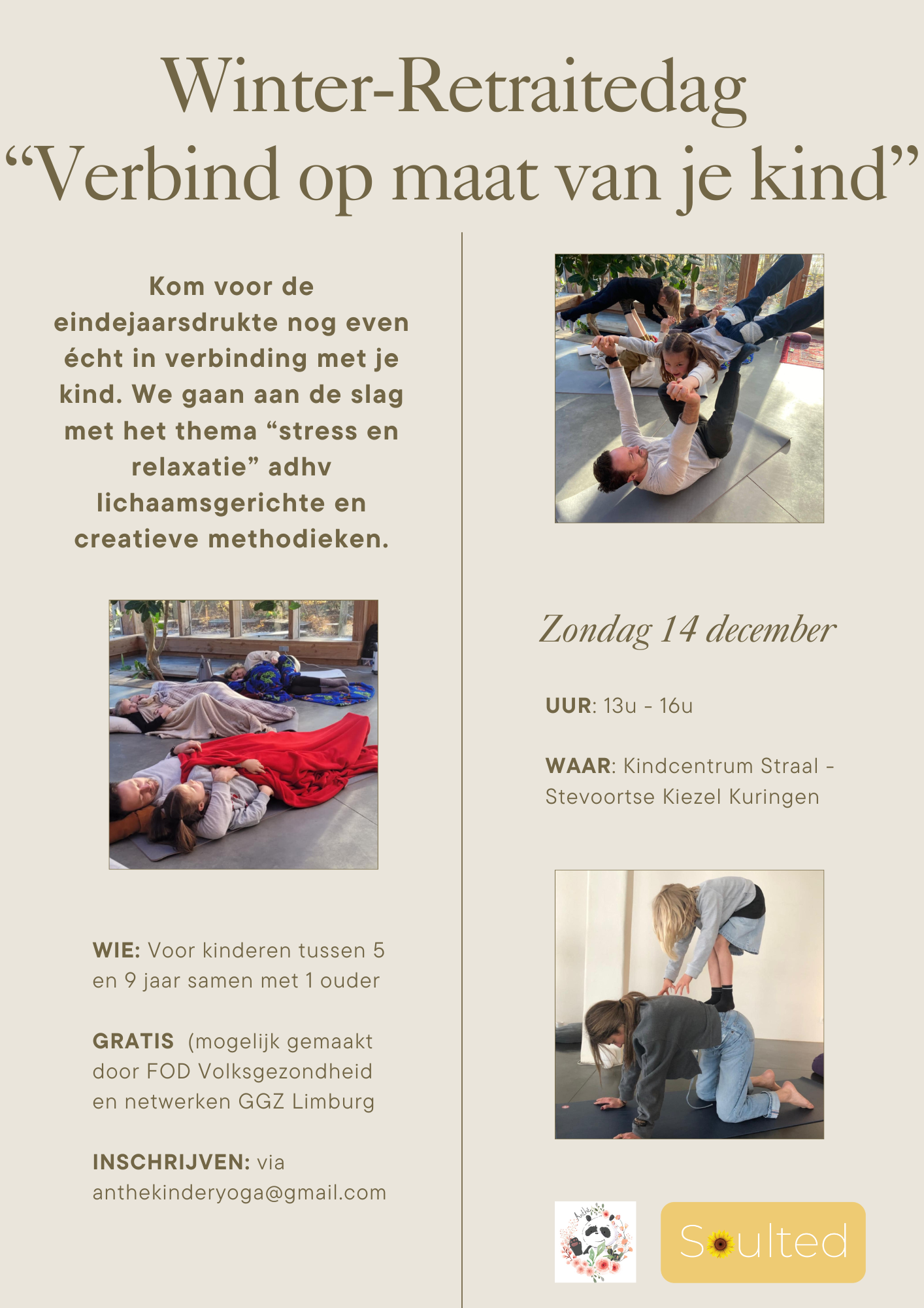 Retraitedag "Verbind op maat van je kind" (5 -9j)