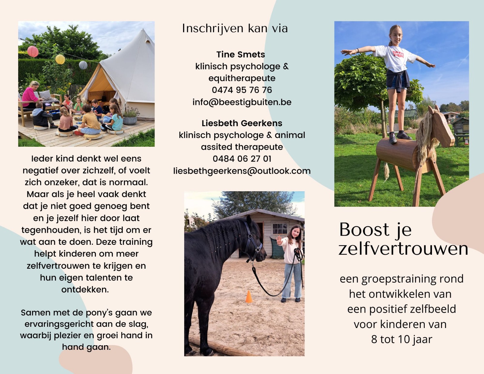Boost je zelfvertrouwen! - groepstraining rond het ontwikkelen van een positief zelfbeeld voor kinderen van 8-10 jaar