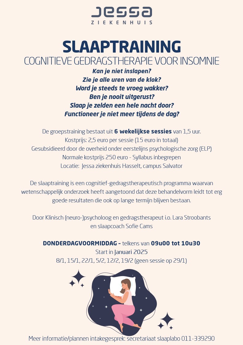 Slaaptraining – cognitieve gedragstherapie voor slapeloosheid