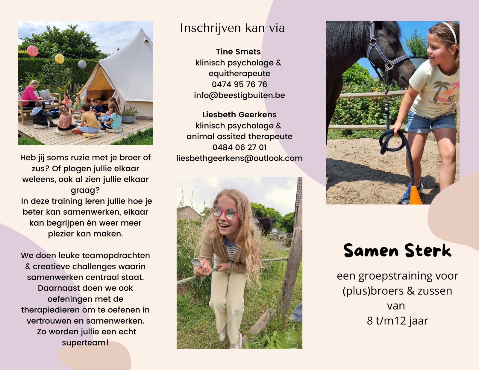 Samen Sterk! Een training voor (plus)broers & zussen van 8 t/m 12 jaar