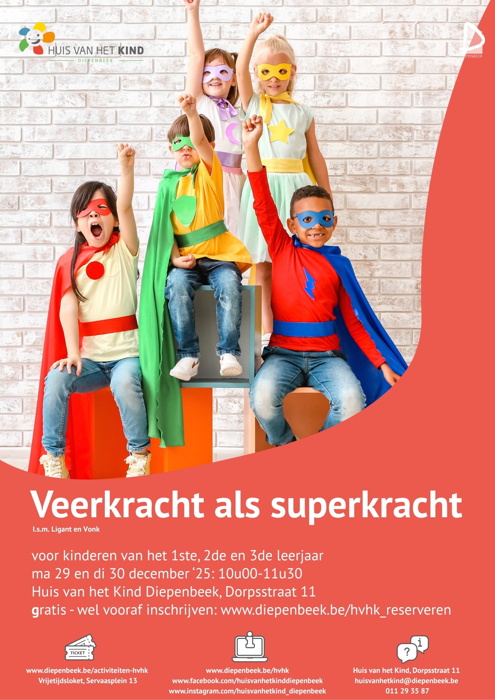 Veerkracht als superkracht! Een tweedaagse veerkrachttraining voor kinderen van het eerste, tweede en derde leerjaar