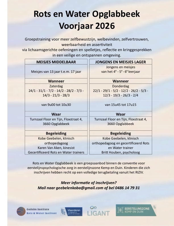 Rots en Water Opglabbeek voor lagere schoolkinderen