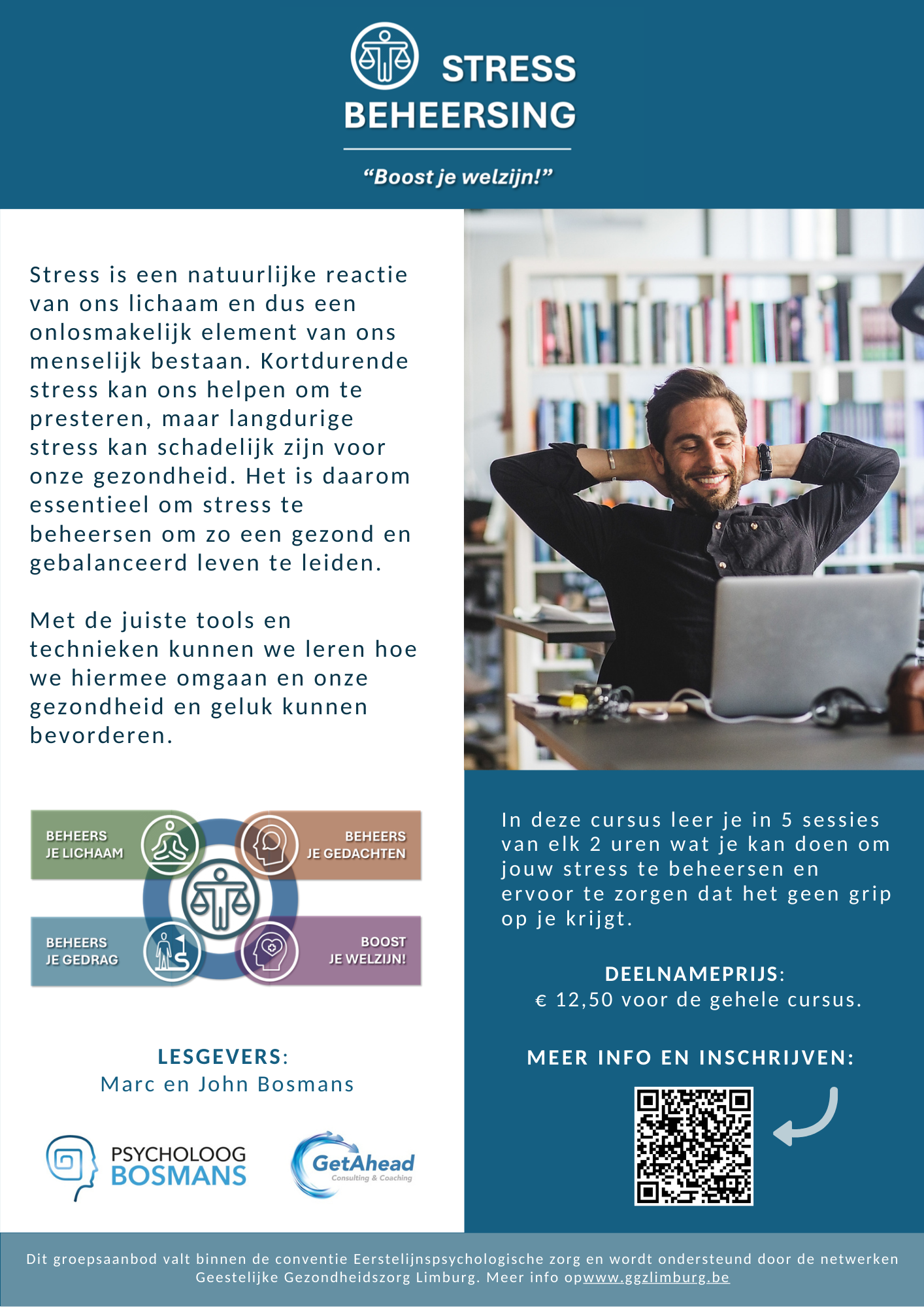 Stressbeheersing. Beheers je stress, boost je welzijn!