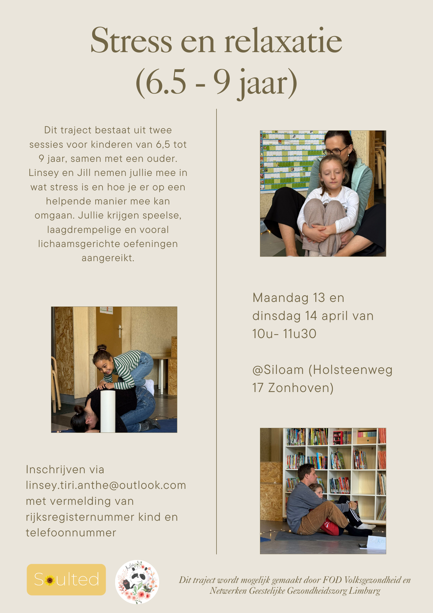 Stress en relaxatie (ouder en kind) (6.5-9 jaar)