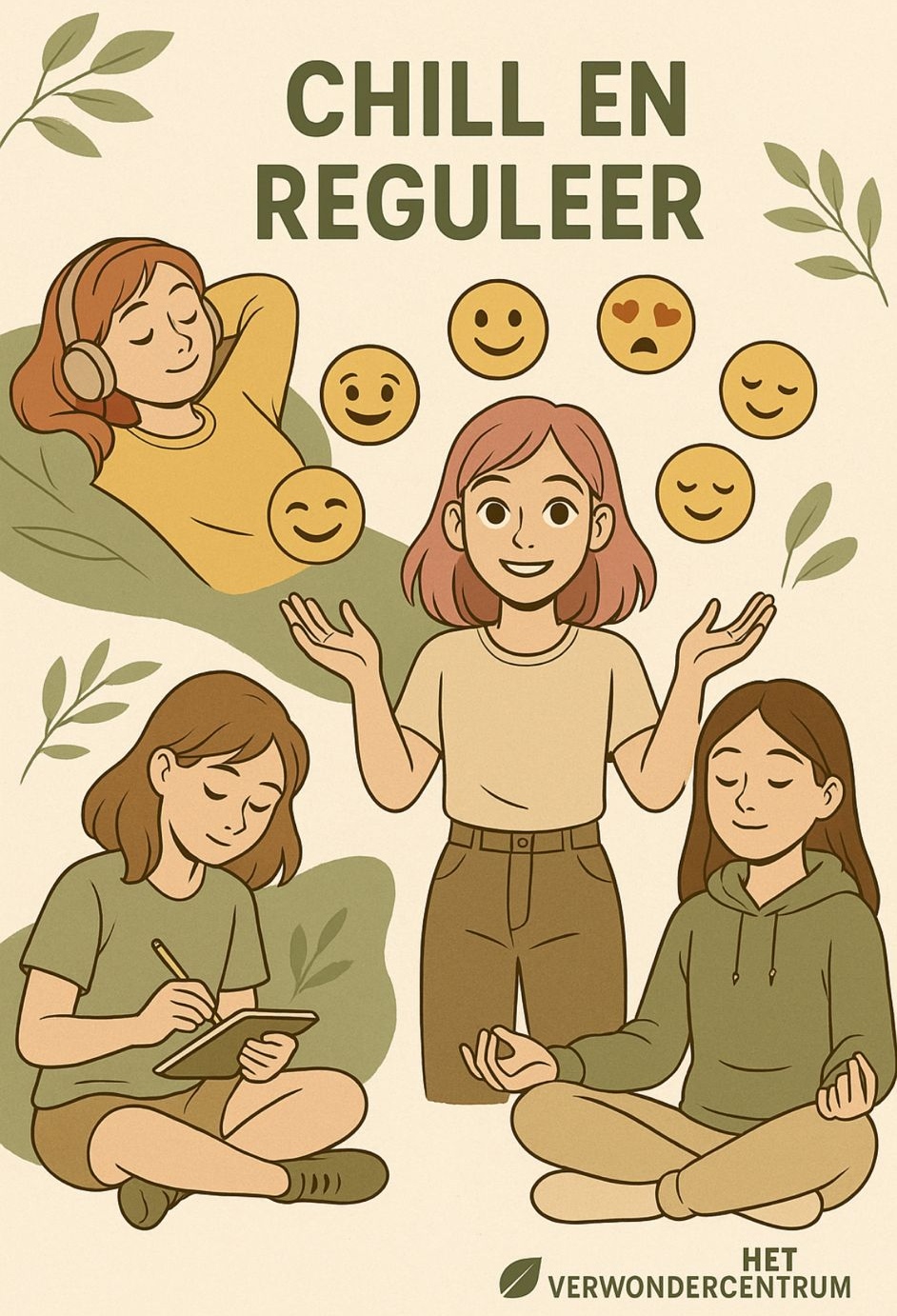 Chill en reguleer, een workshop voor tienermeisjes van 14-16 jaar