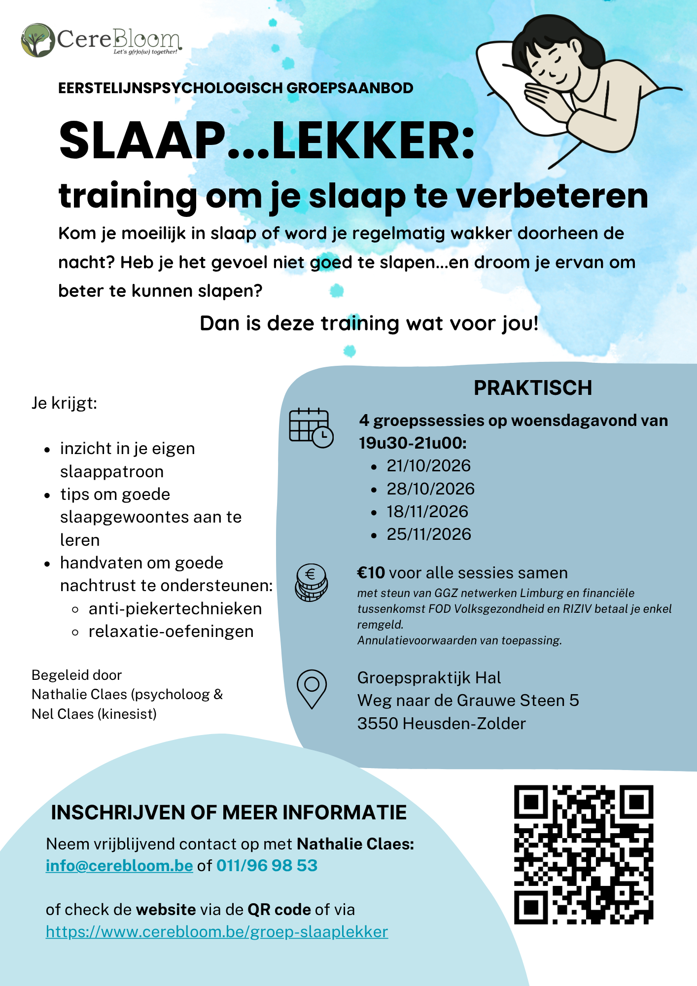 Slaap…lekker: training om je slaap te verbeteren