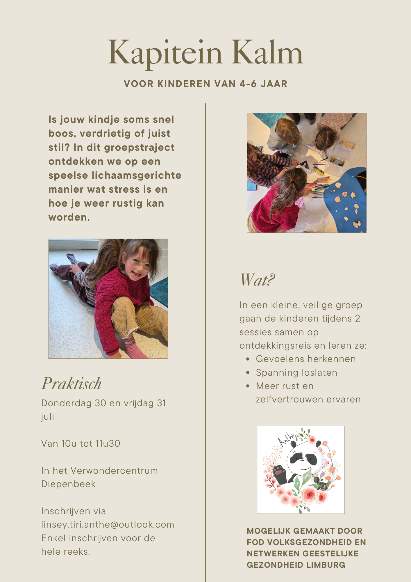 Kapitein Kalm - emotieregulatietraining bij kleuters