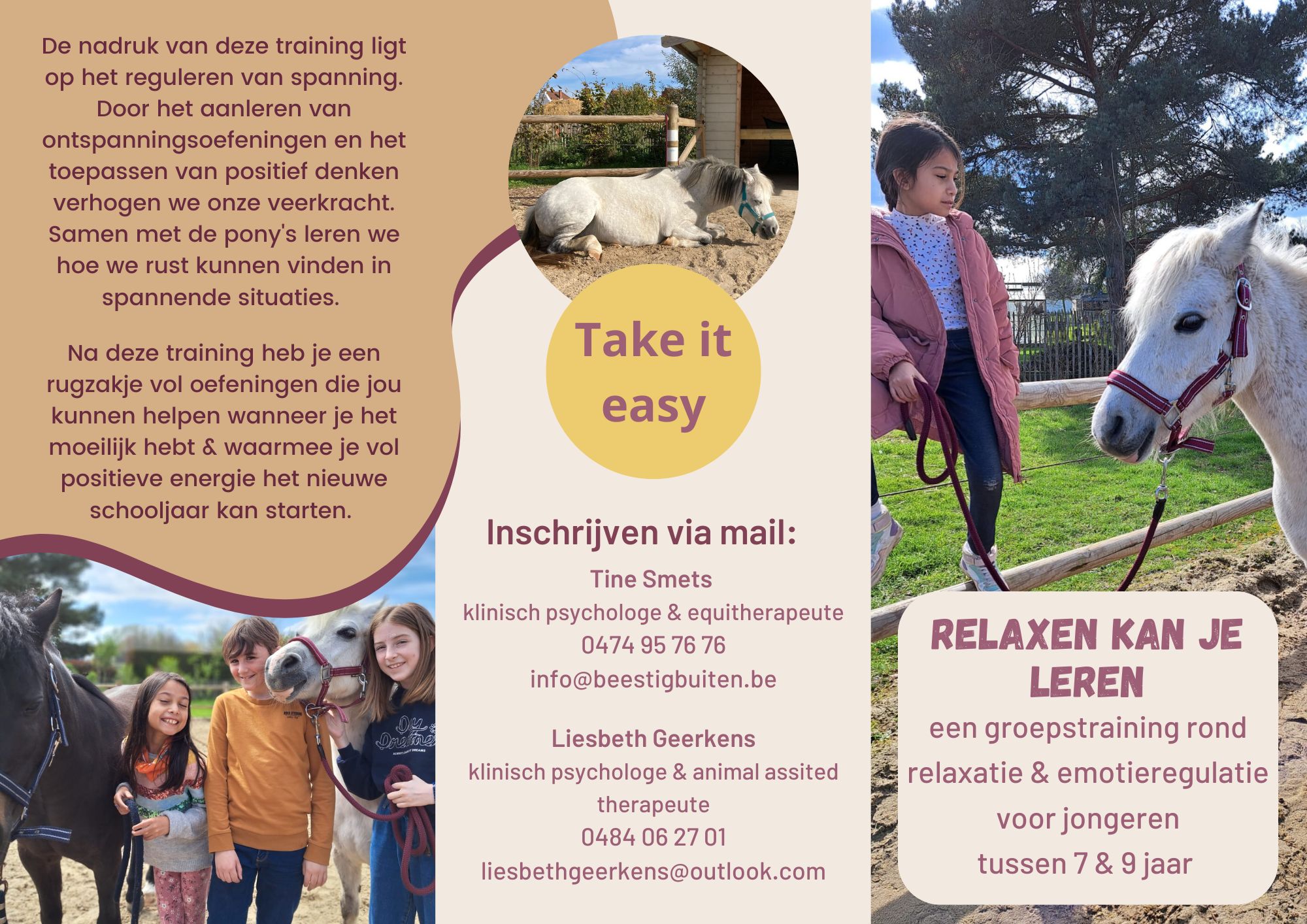 Relaxen kan je leren! Een groepstraining rond relaxatie & emotieregulatie voor kinderen tussen 7 & 9 jaar