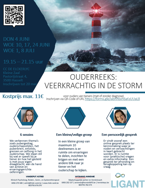 Ouderreeks - Veerkrachtig in de Storm - voor Ouders van Tieners (met of zonder diagnose)