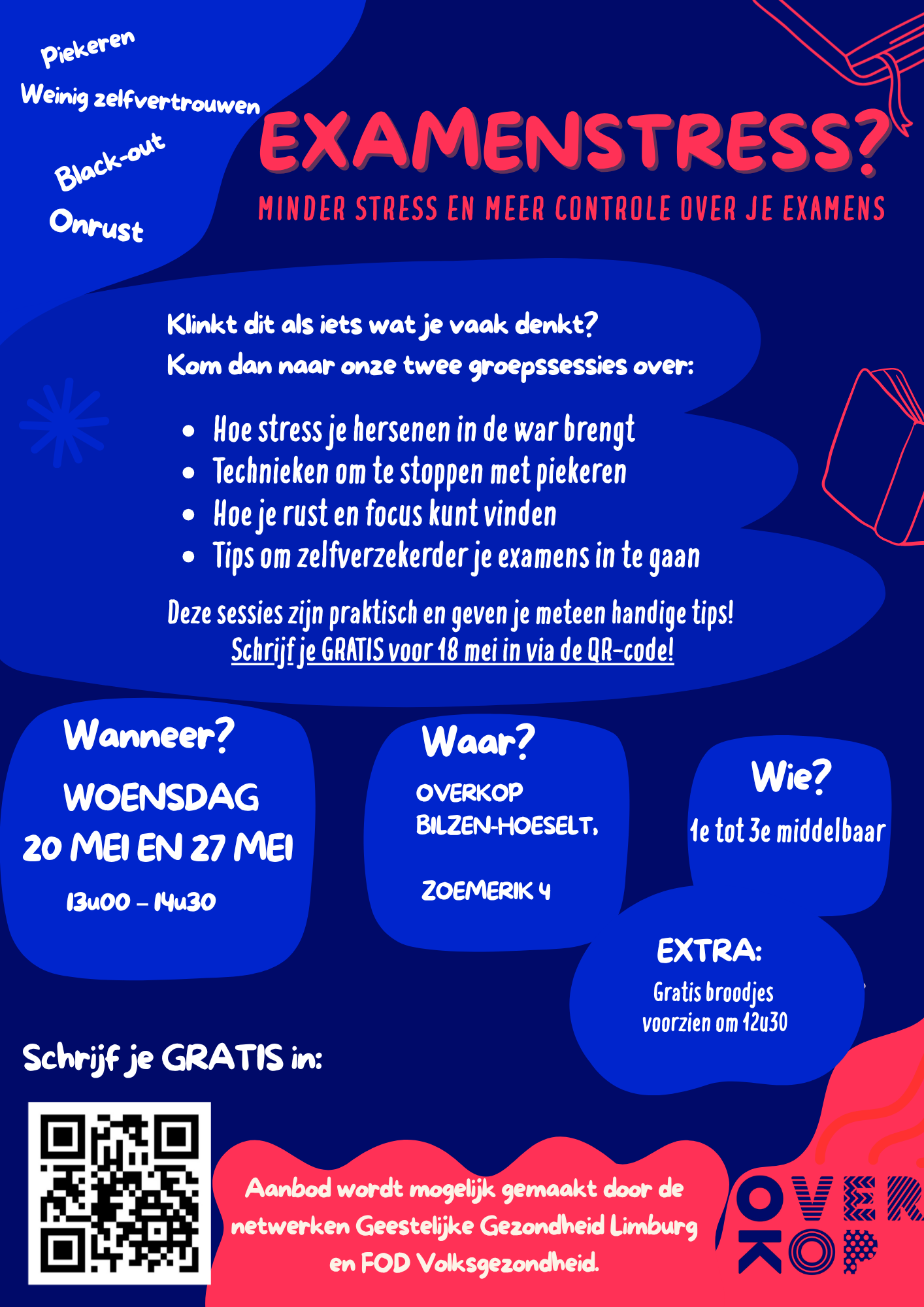 Examenstress?! Minder stress en meer grip op je examens: voor jongeren van het 1ste tem 3de middelbaar