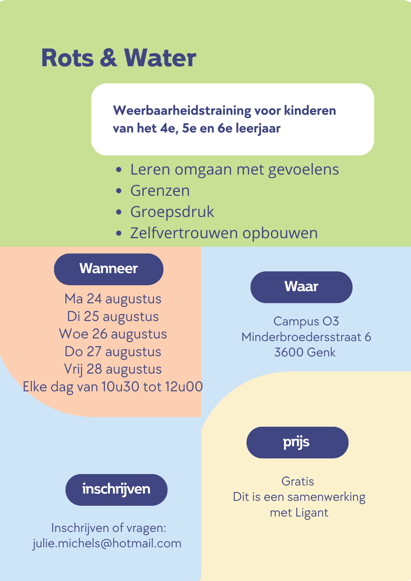 Vijfdaagse weerbaarheidstraining (10u30-12u00)
