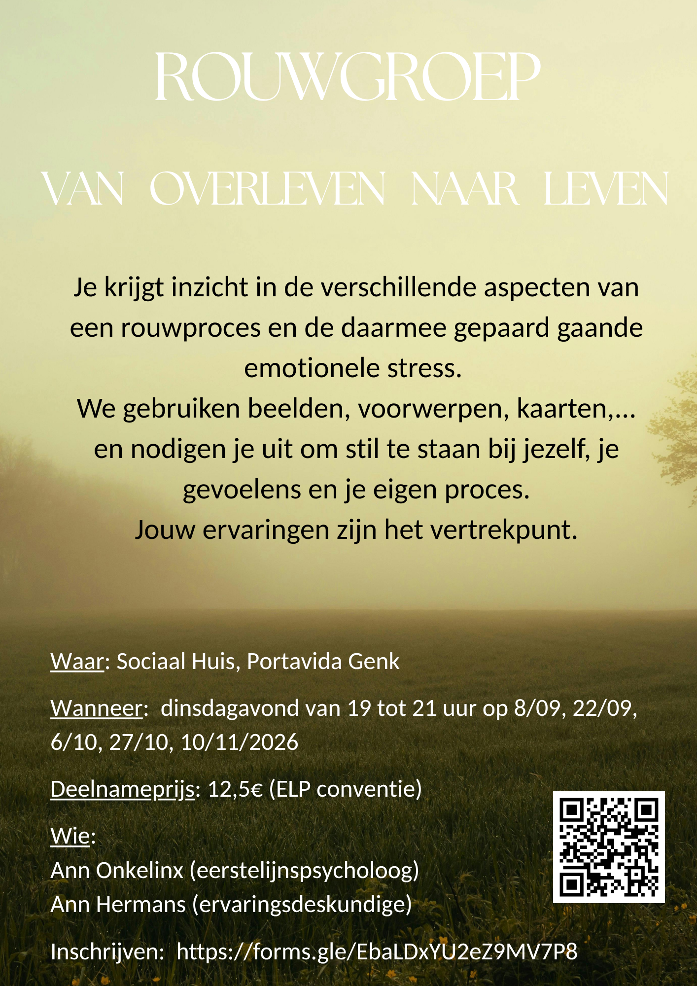 Rouwgroep voor volwassenen. Van overleven naar leven.