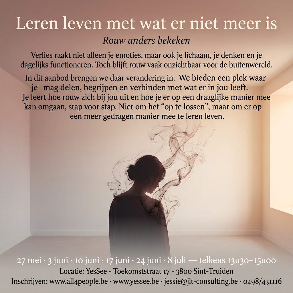 Leren leven met wat er niet meer is, rouw anders bekeken!