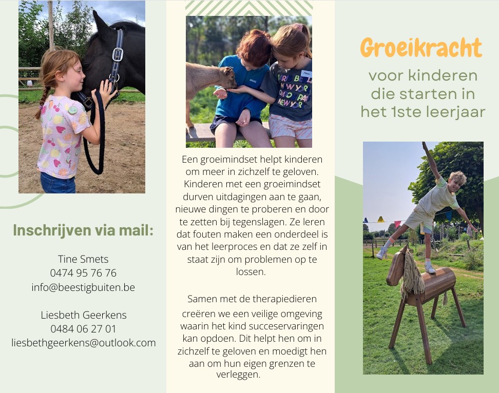 Groeikracht! Kinderen die naar het 1ste leerjaar gaan leren de kracht van een groeimindset kennen