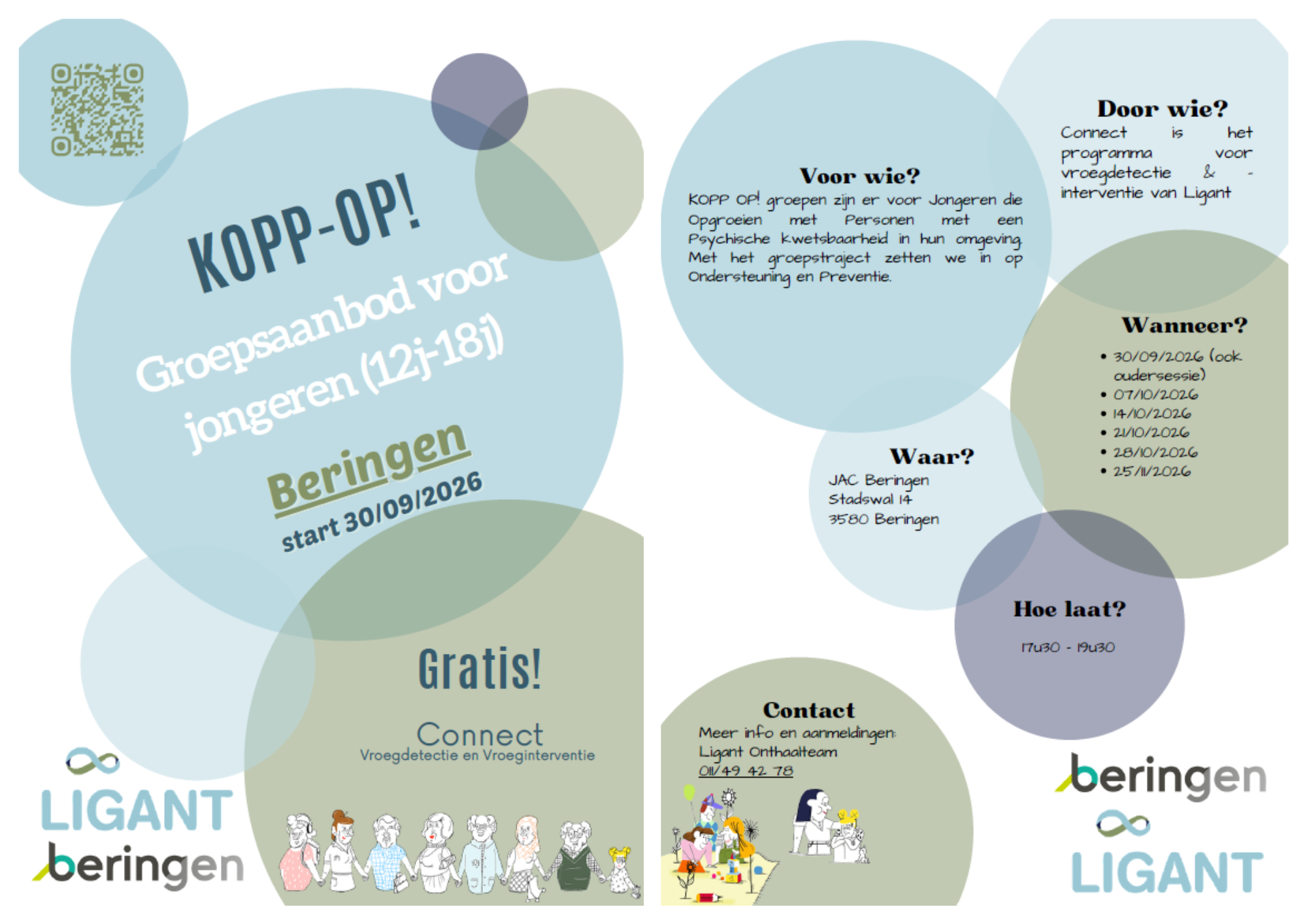 Kopp-Op! Groepsaanbod voor jongeren van 12 tot 18 jaar