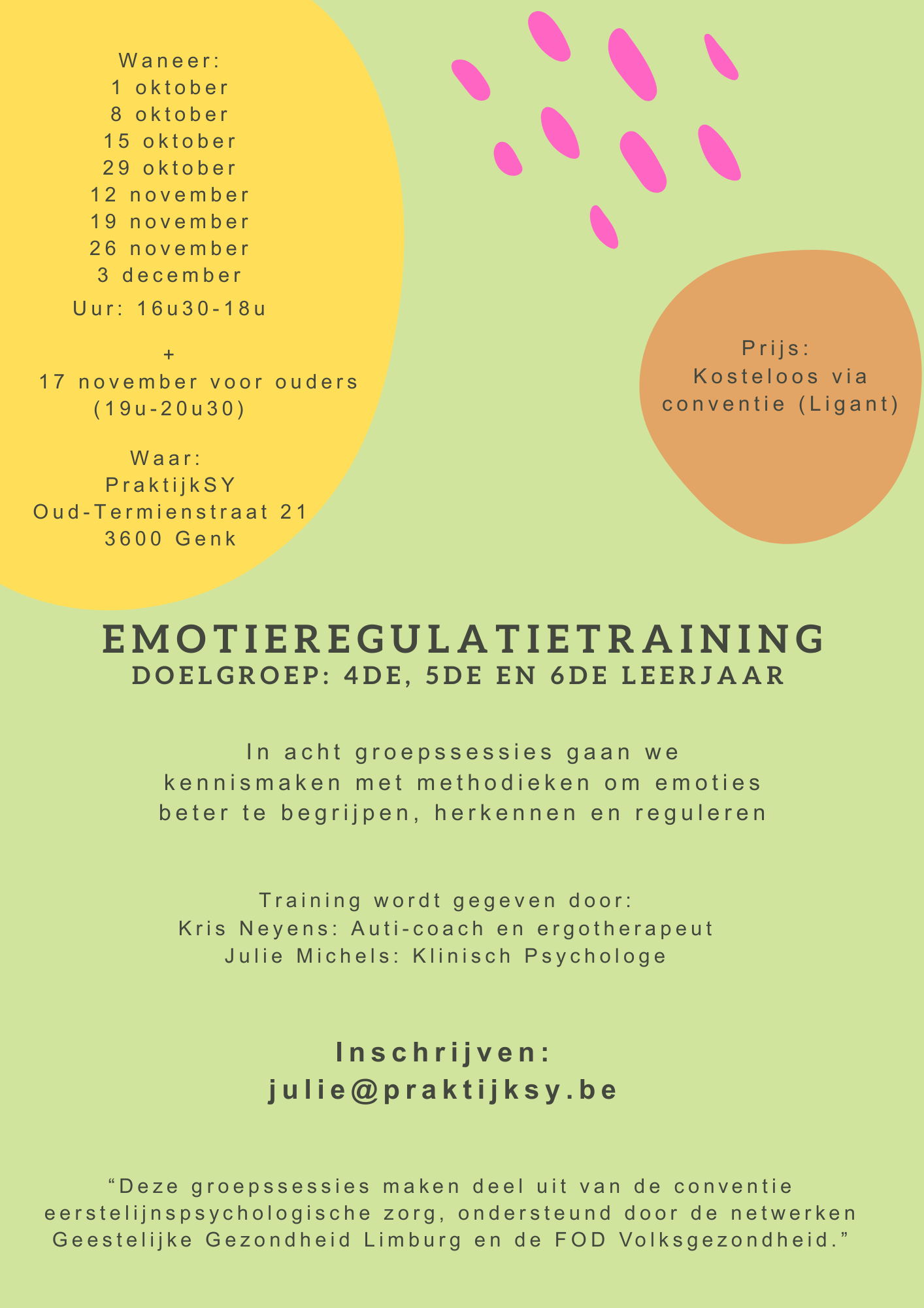 Emotieregulatietraining voor 4de, 5de en 6de leerjaar