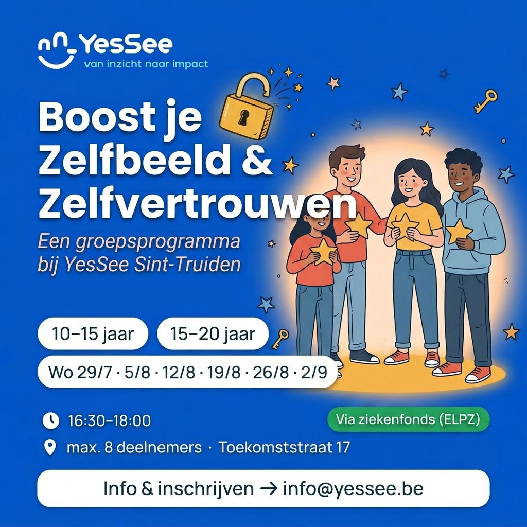 Boost je zelfbeeld en zelfvertrouwen @ jongeren (12-15j) & (15-20j)