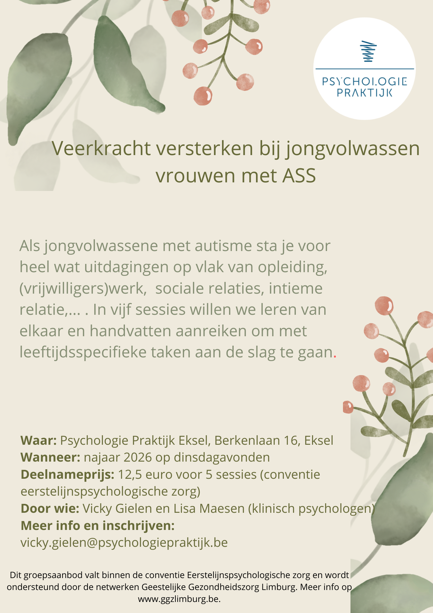 Veerkracht versterken bij jongvolwassen vrouwen met ASS