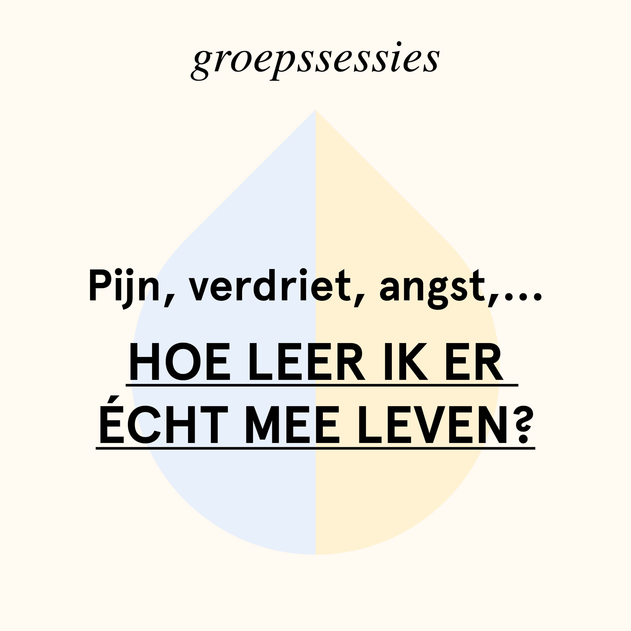 ACT training: Pijn, verdriet, angst, ... Hoe leer ik er écht mee leven?