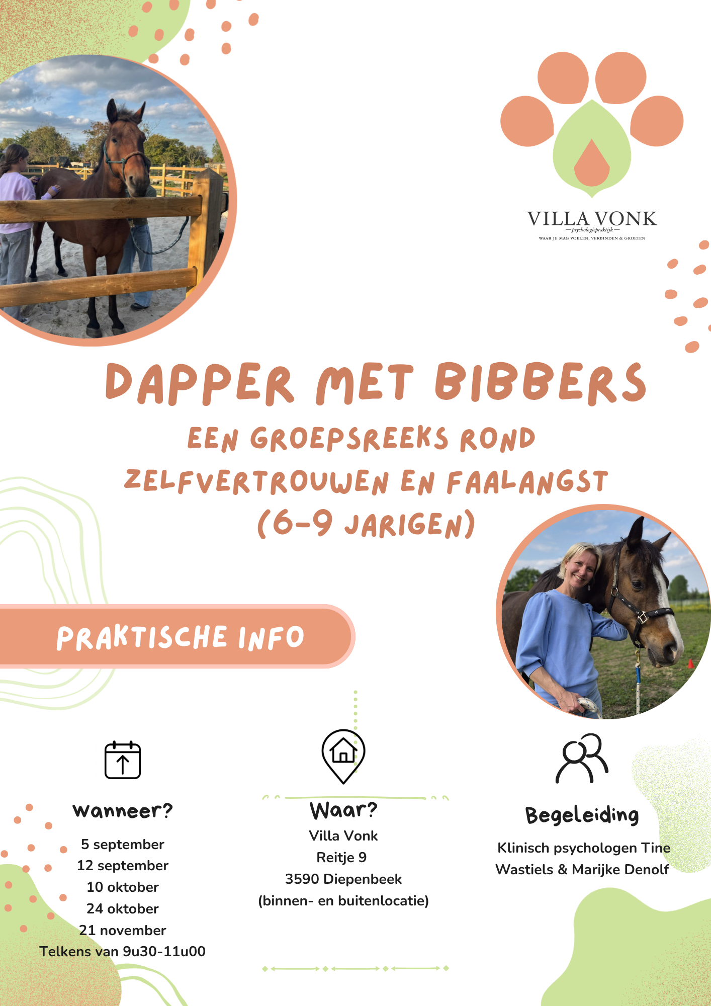 Dapper met bibbers – een groepsreeks rond zelfvertrouwen en faalangst (6-9 jaar)