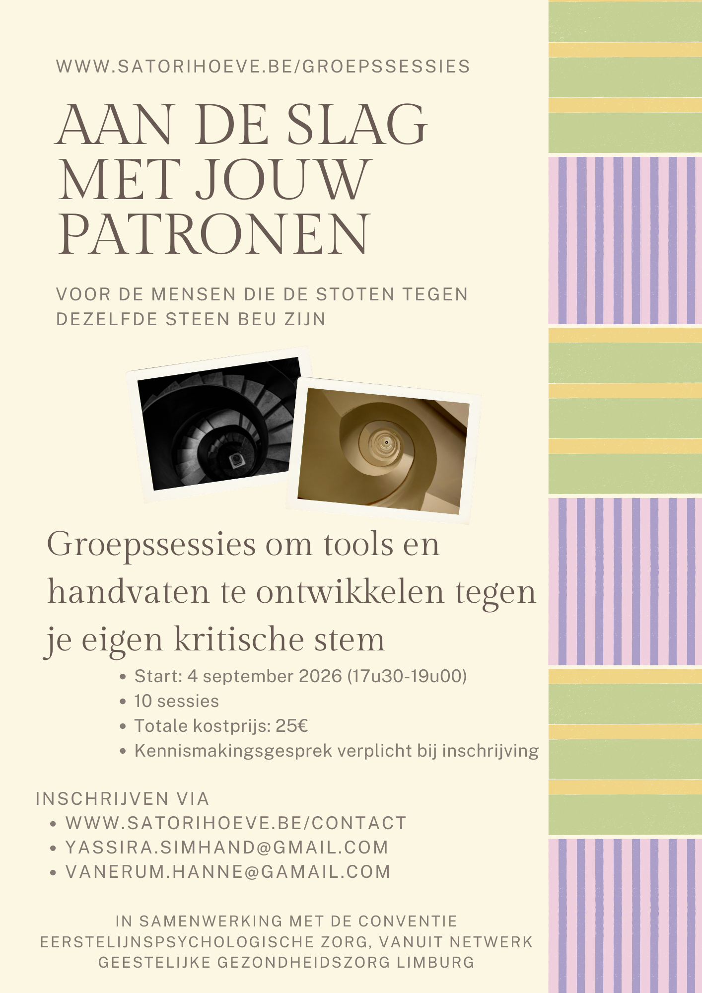 Aan de slag met jouw patronen: verdiepende groepsessies schematherapie.