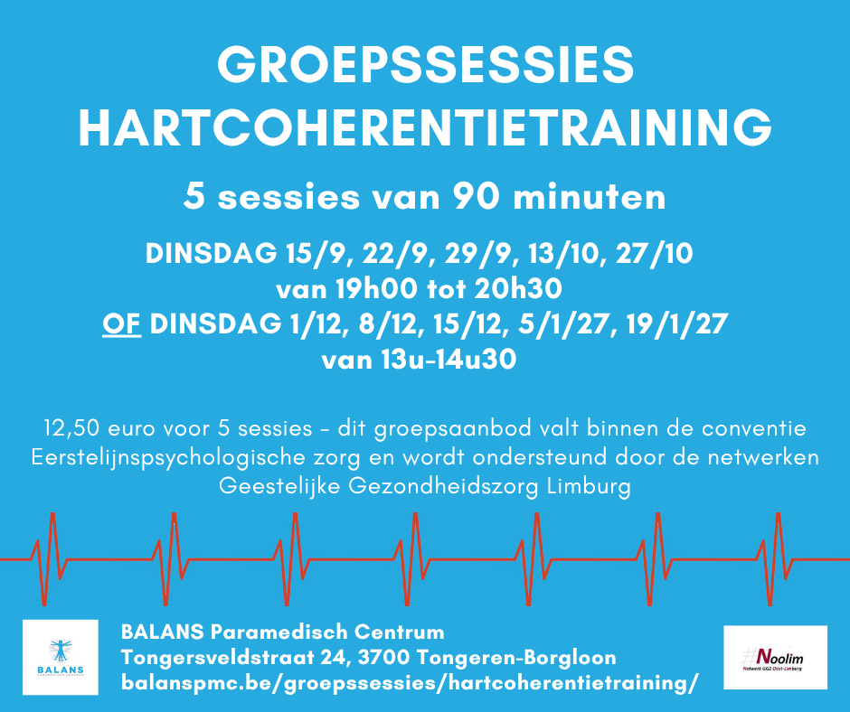 Hartcoherentietraining - leer zelfstandig je stress beheersen