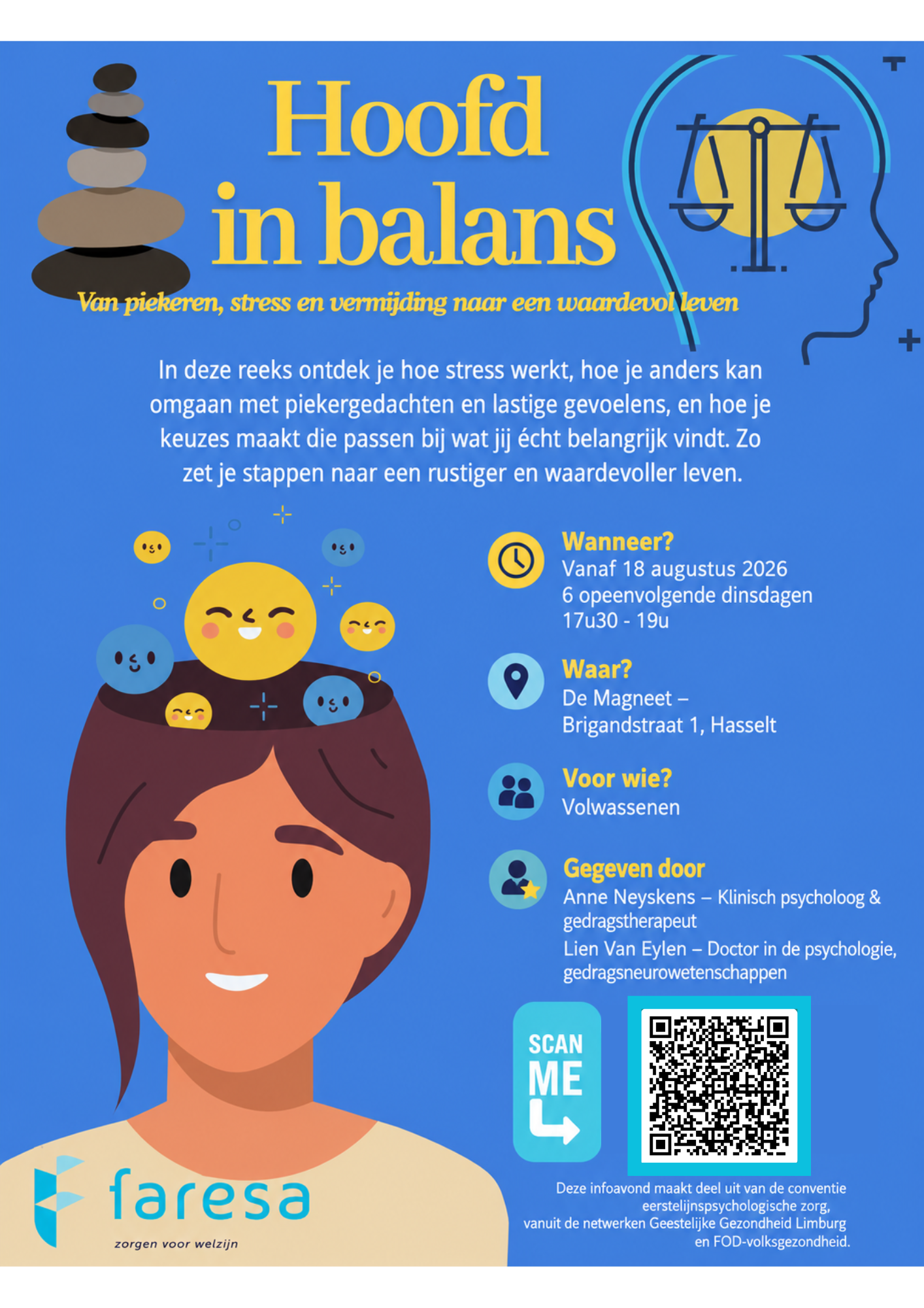 Hoofd in Balans. Van piekeren, stress en vermijding naar een waardenvol leven.
