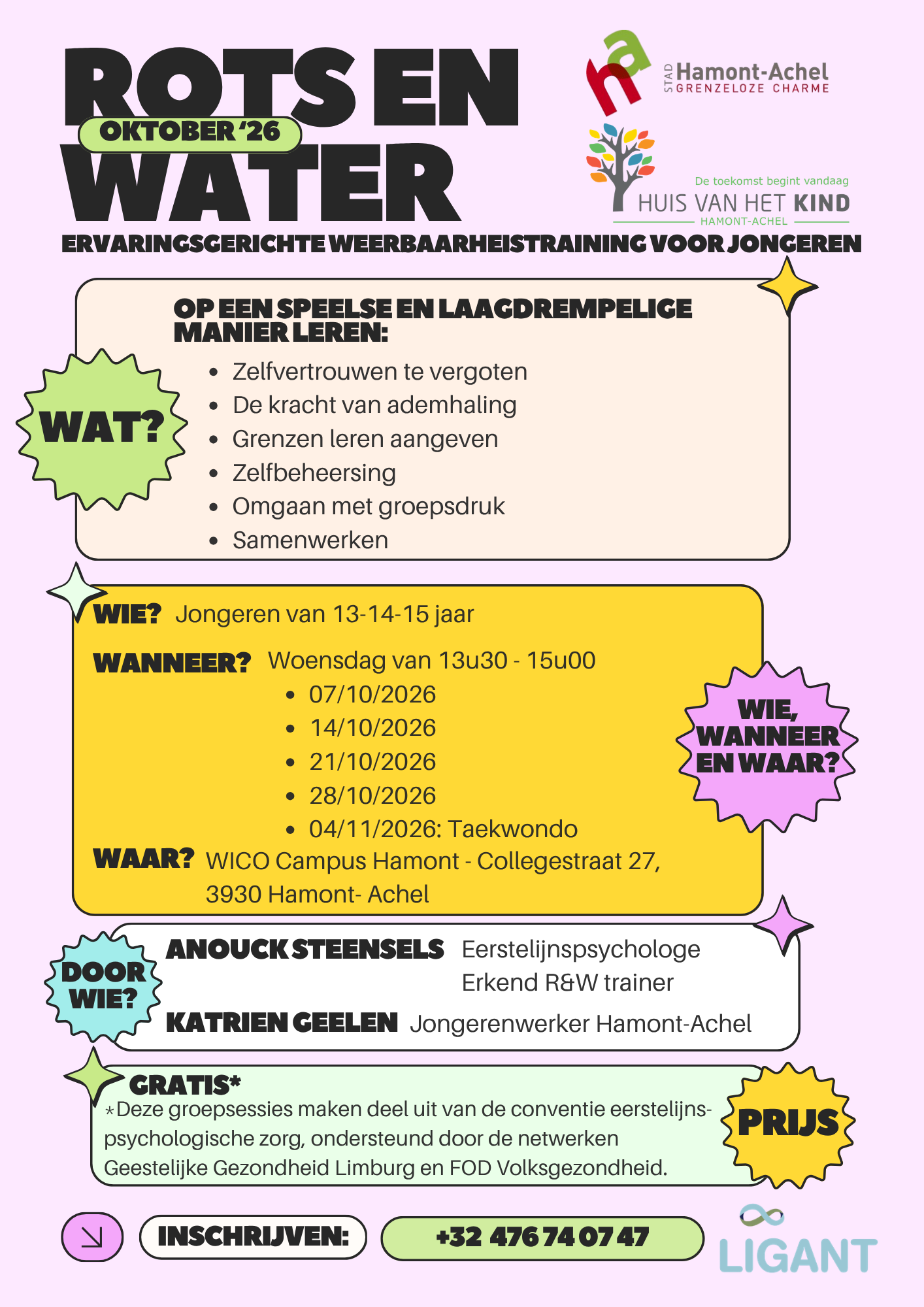 Rots en water: ervaringsgerichte weerbaarheidstraining voor jongeren