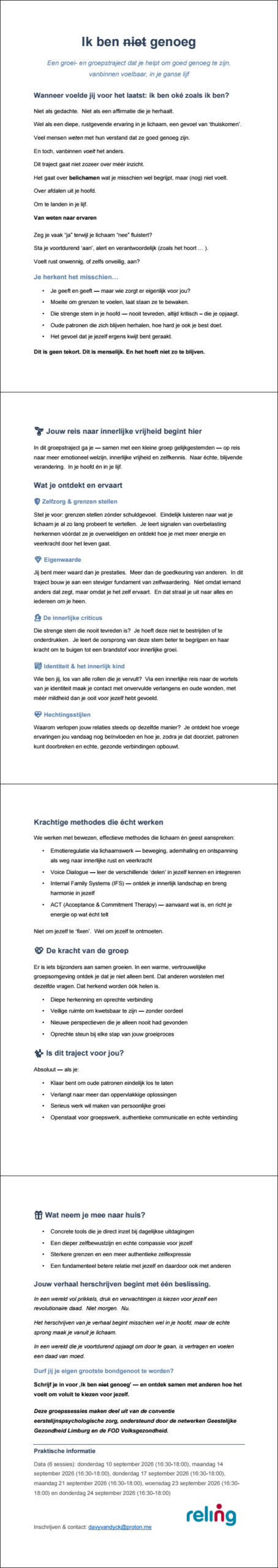 Ik ben (niet) genoeg