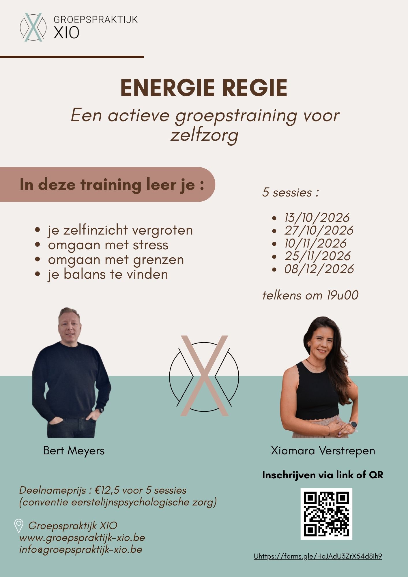 Energie regie - Een actieve groepstraining voor zelfzorg