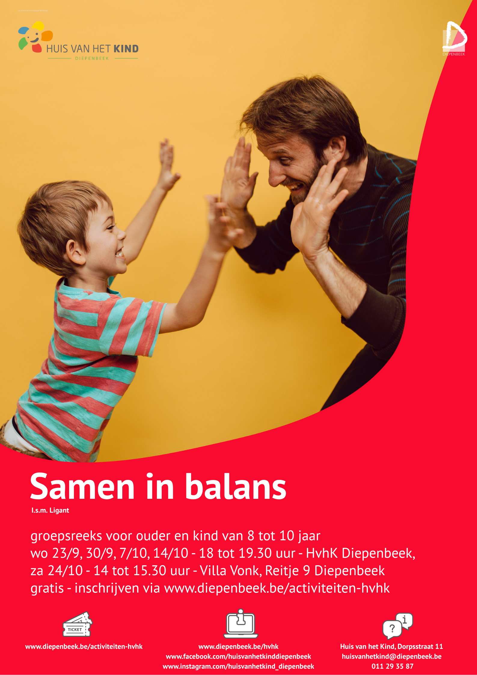 SAMEN IN BALANS - Groepsreeks emotieregulatie voor ouder & kind (8–10 jaar)