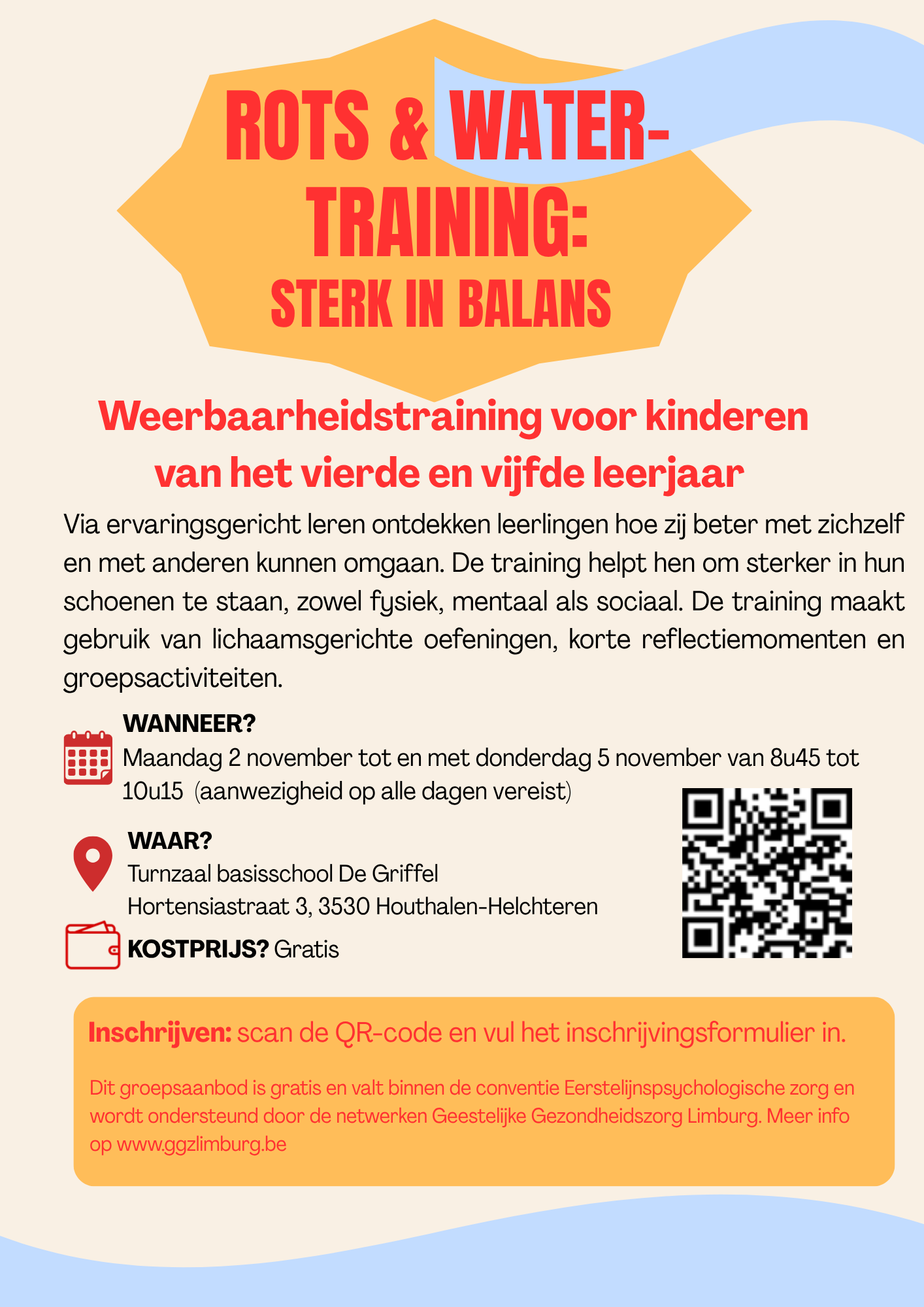 Rots & Water-training: Sterk in Balans (vierde en vijfde leerjaar)
