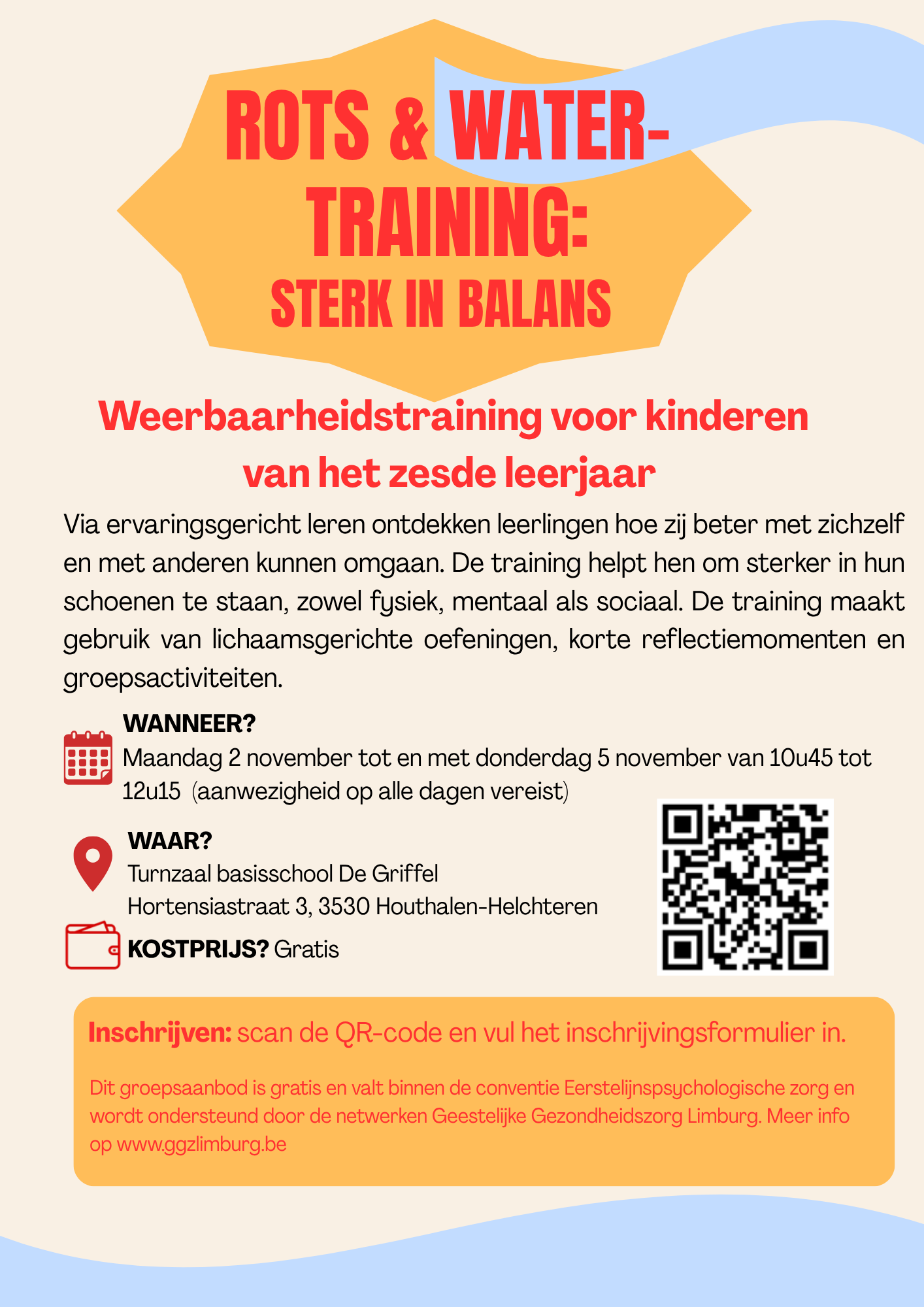 Rots & Water-training: Sterk in Balans (zesde leerjaar)