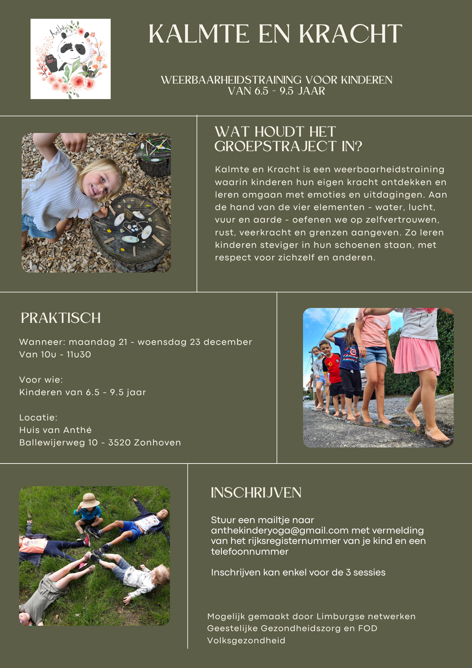 Kalmte en Kracht (weerbaarheidstraining voor kinderen van 6.5 - 9,5 jaar)